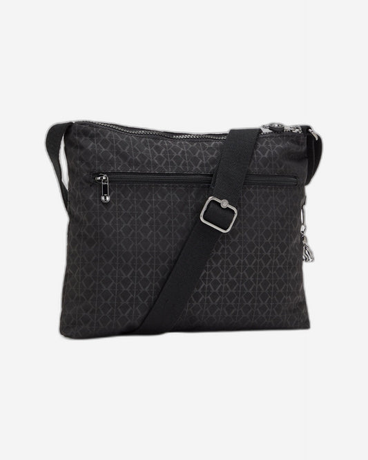 KIPLING-ALVAR-حقيبة كروس بودي متوسطة الحجم-Signature Emb-12472-K59