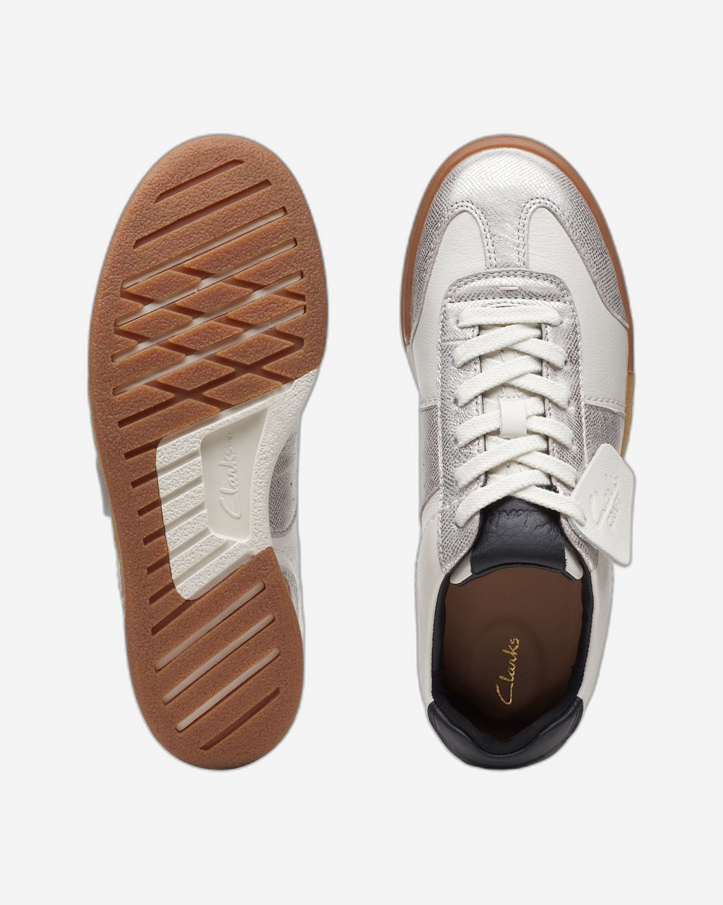 حذاء Clarks Craftmatch Lo - أبيض فاتح - مقاس قياسي - 261703914 - عرض D