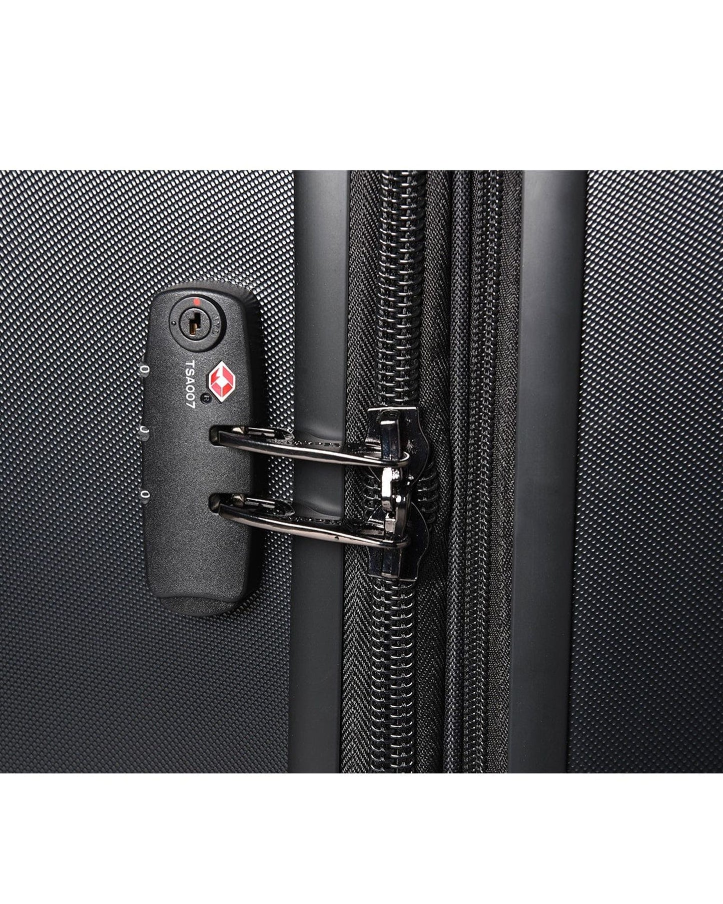 حقيبة سفر صلبة من Delsey Paris Depart مقاس 80 سم، مزودة بأربع عجلات مزدوجة قابلة للتمدد، وحقيبة سفر سوداء اللون - 00314583000 X9