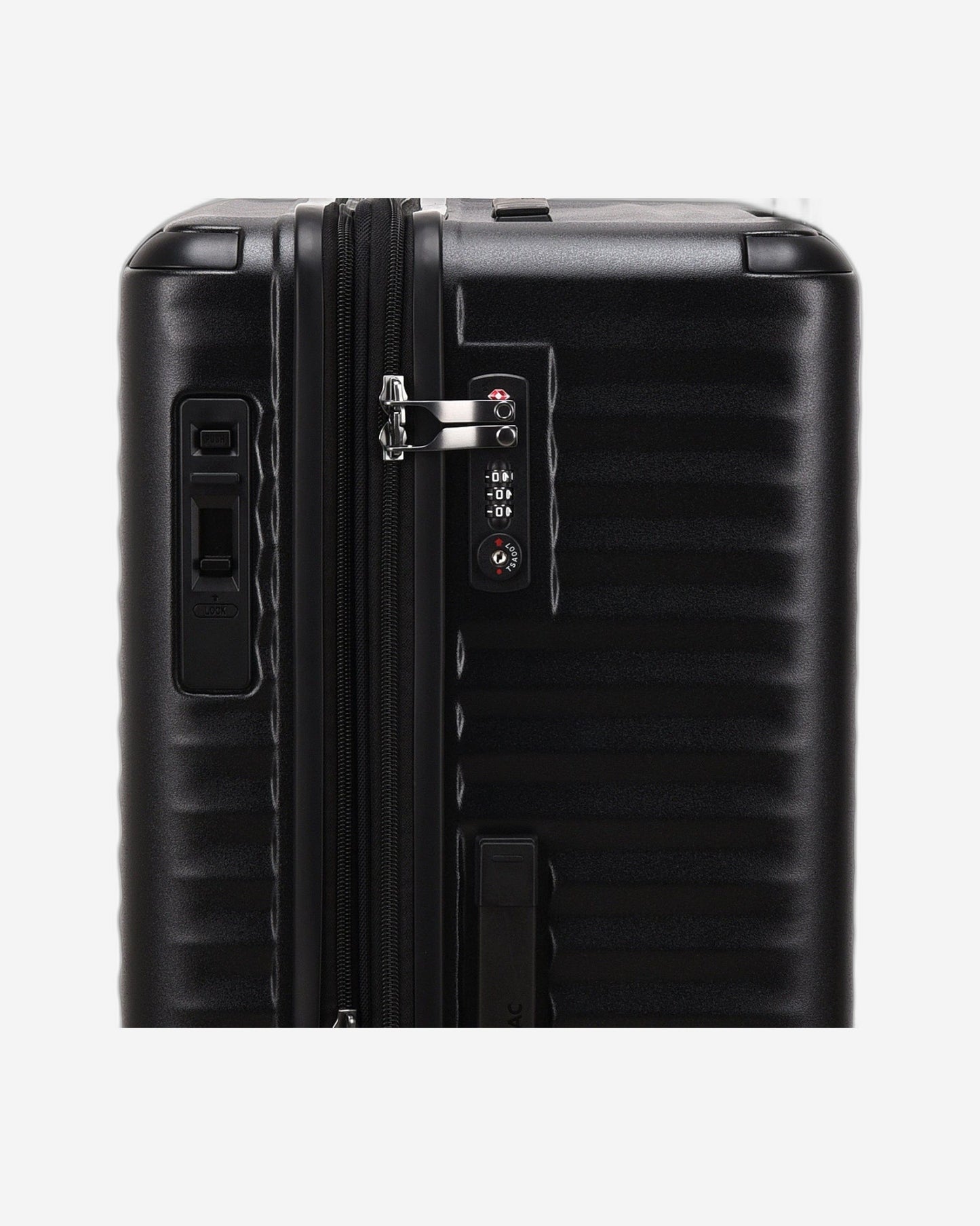 حقيبة سفر إيكولاك سيليسترا الصلبة القابلة للتوسيع، 76.5 سم، بعجلات مزدوجة، وعجلات تسجيل وصول، لون أسود - PC183XA BLACK 28