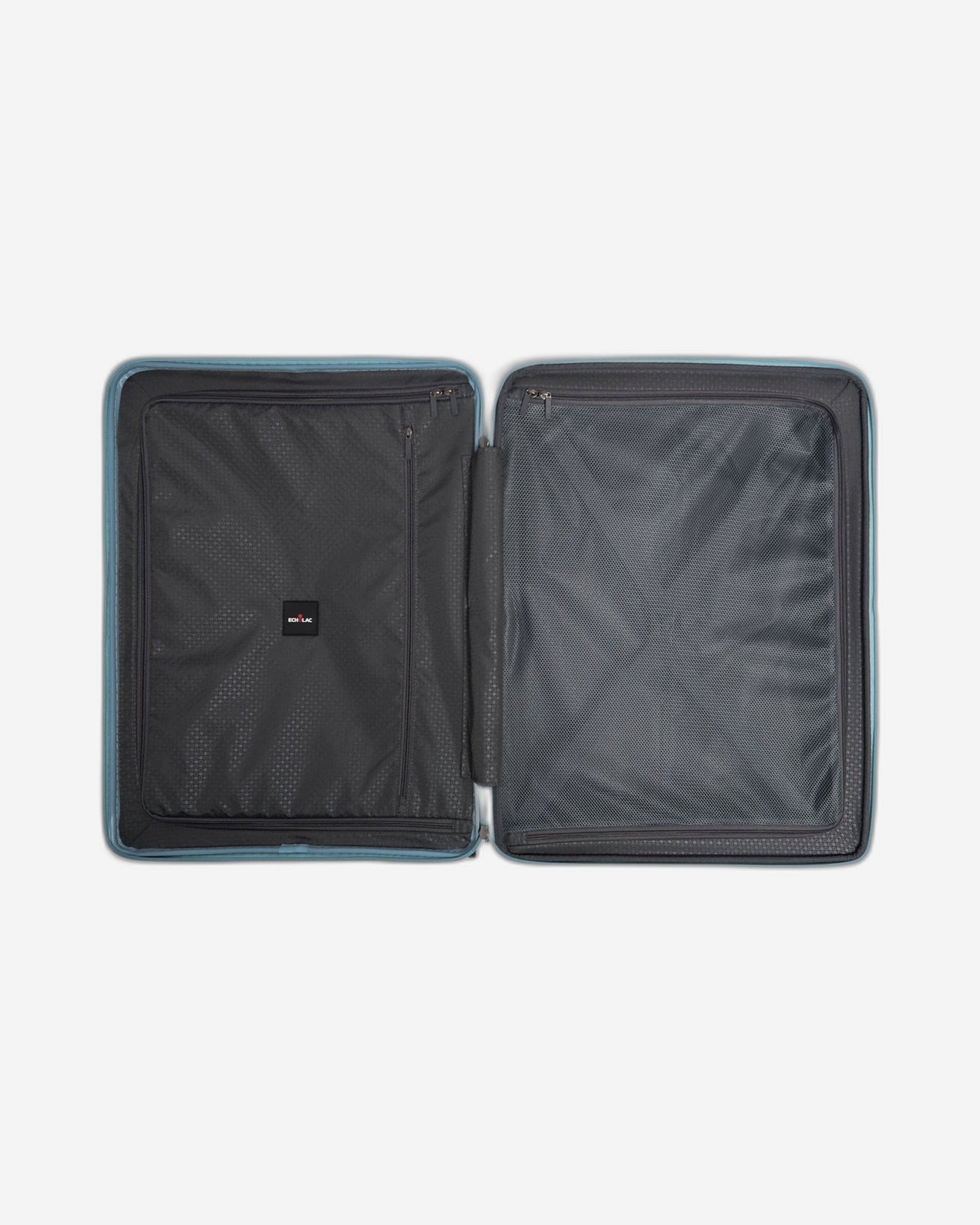 حقيبة سفر إيكولاك فورزا الصلبة القابلة للتوسيع بأربع عجلات مزدوجة، مقاس 75 سم، لون أزرق ساحلي - PW005 28 أزرق ساحلي