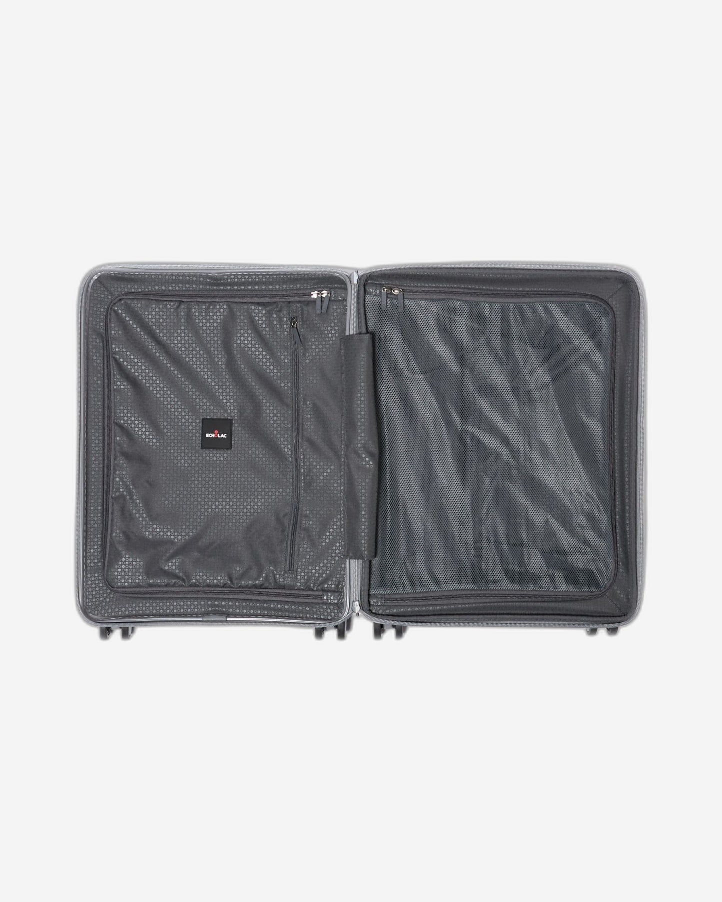 حقيبة سفر إيكولاك فورزا الصلبة القابلة للتوسيع بأربع عجلات مزدوجة، مقاس 55 سم، لون رمادي - PW005 20 رمادي قطبي