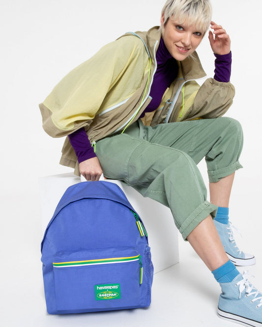 حقيبة ظهر EASTPAK PADDED PAK'R Havaianas Blue متوسطة الحجم - EK000620C401