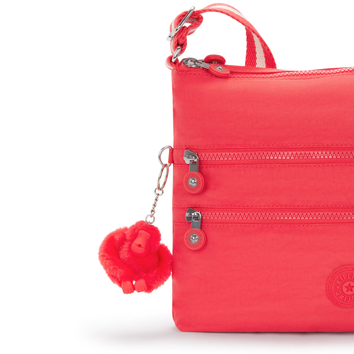 حقيبة كروس متوسطة Kipling Alvar Escape باللون الأحمر 13335-5DX