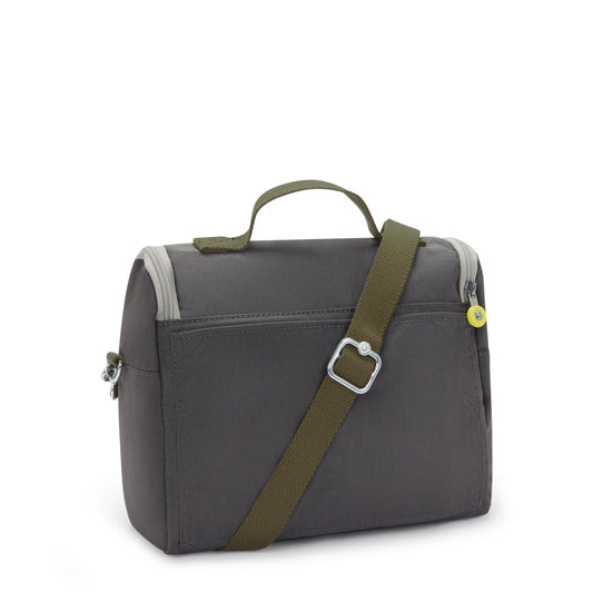 حقيبة غداء كبيرة من Kipling New Kichirou Back to Grey مع جراب عربة 15289-1DX