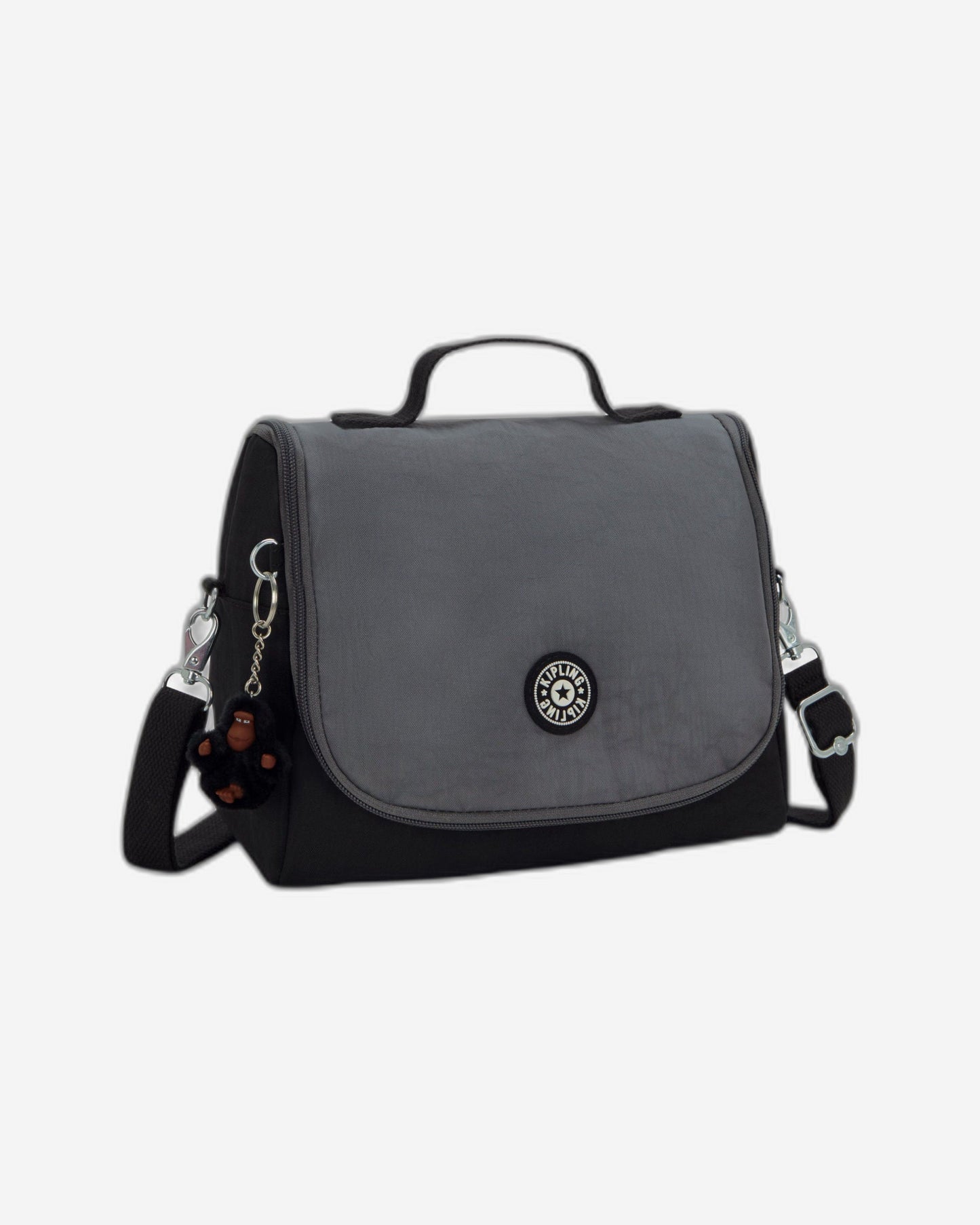 KIPLING New Kichirou Space Black Bl حقيبة غداء كبيرة (مع جيب ترولي) 15289-2GX
