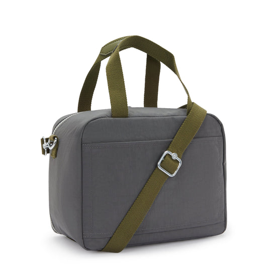 حقيبة غداء كبيرة Kipling Miyo Back to Grey مع جراب عربة 15381-1DX