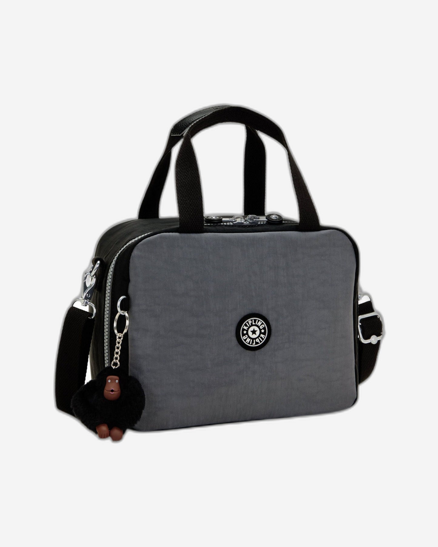 KIPLING Miyo Space Black Bl حقيبة غداء كبيرة (مع جيب ترولي) 15381-2GX
