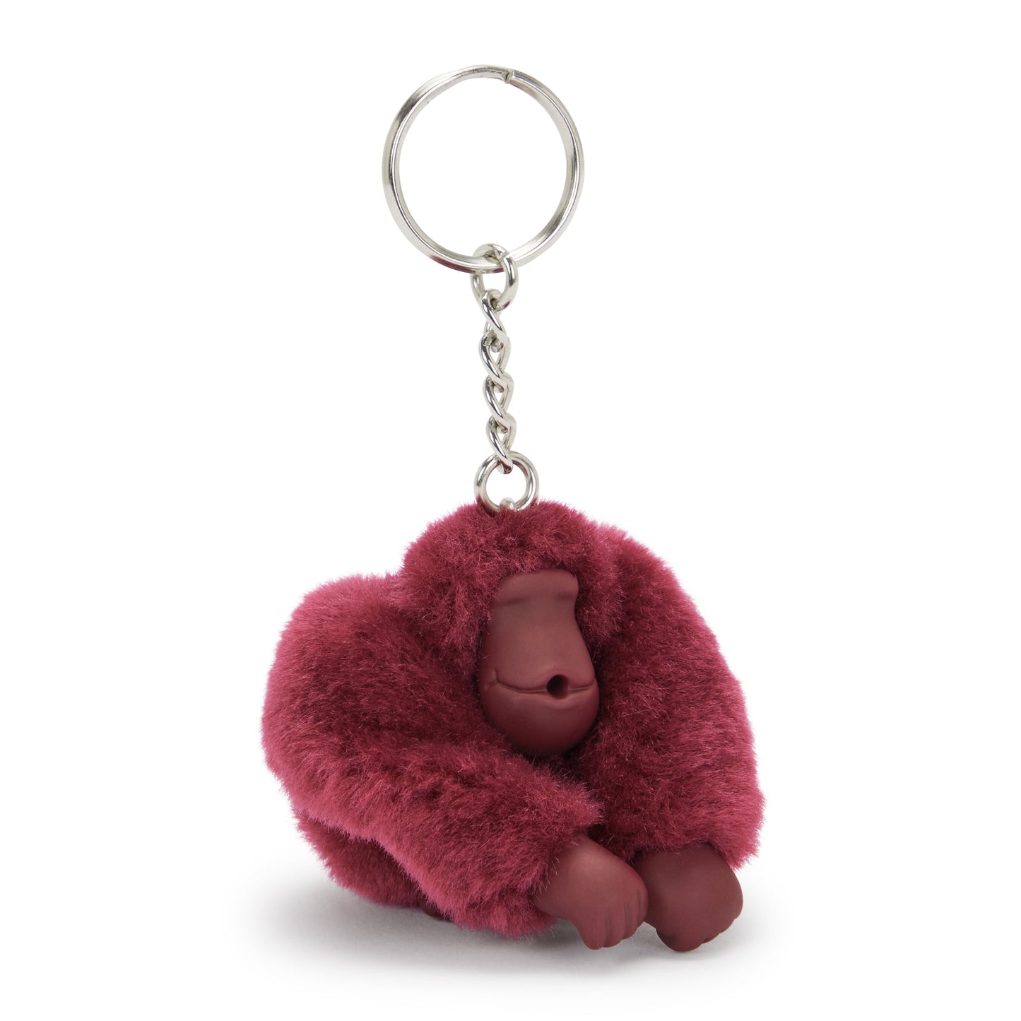 Kipling Monkeyclip S Lounge Wine حزمة من 10 سلاسل مفاتيح على شكل قرد صغير 16474-5FW