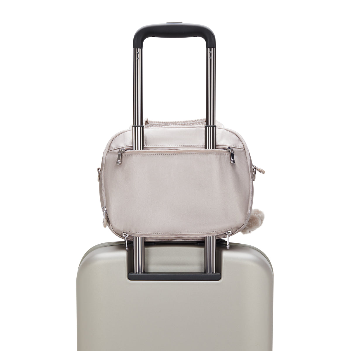 حقيبة أدوات الزينة الكبيرة Palmbeach Metallic Glow من KIPLING (مع جيب تثبيت على العربة) 25747-48I