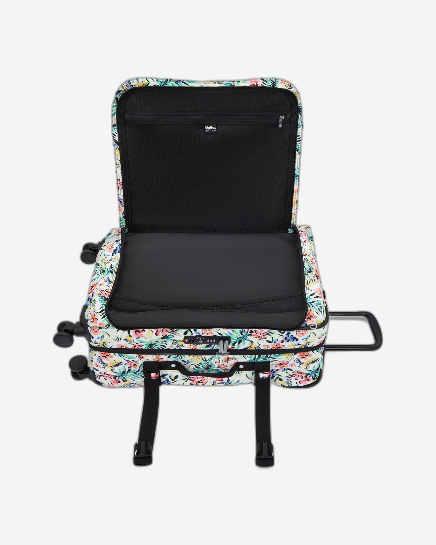 حقيبة سفر Kipling Spontaneous M Cocktail Floral متوسطة الحجم بعجلات I4556-5DZ