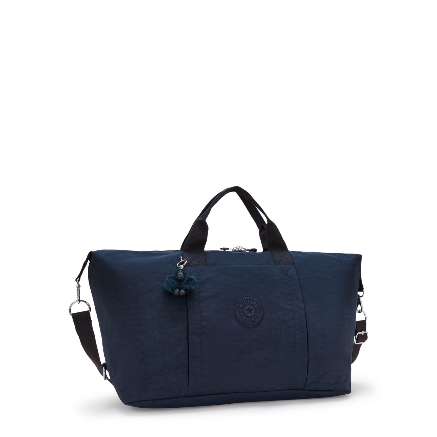 Kipling Bori Blue Bleu حقيبة ويكندر كبيرة (مع حزام للتثبيت على الترولي وحزام كتف قابل للإزالة) I4582-96V