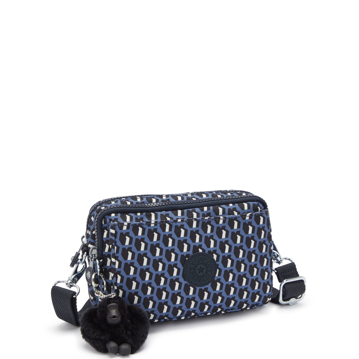 حقيبة كتف صغيرة Kipling Abanu Multi 3D K باللون الأزرق I4706-4JS