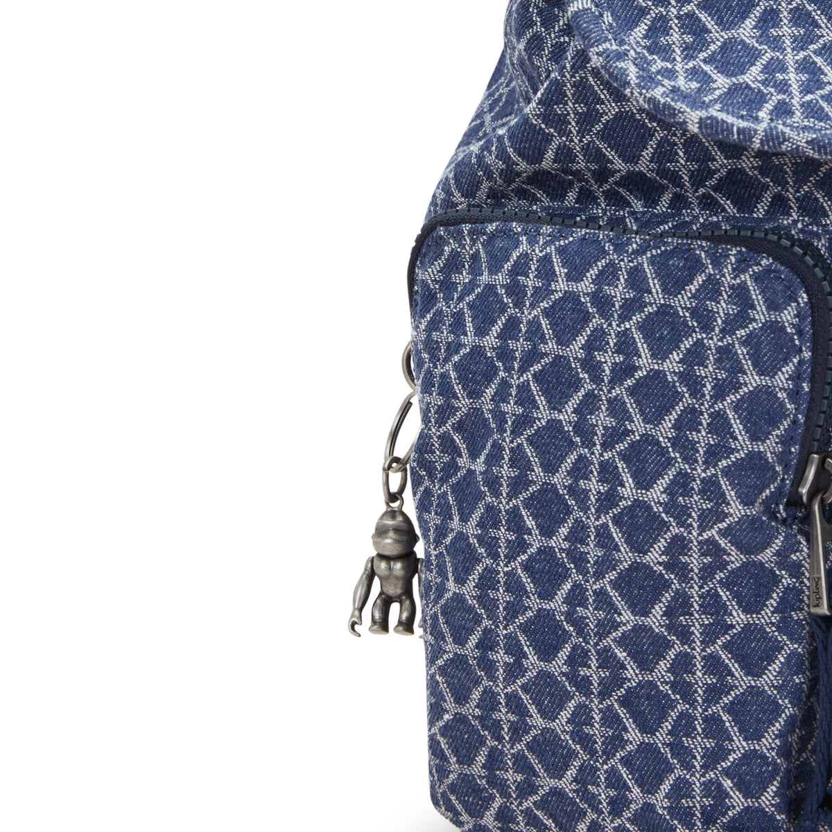 حقيبة ظهر Kipling Anto S Signature Denim صغيرة I5386-7PF