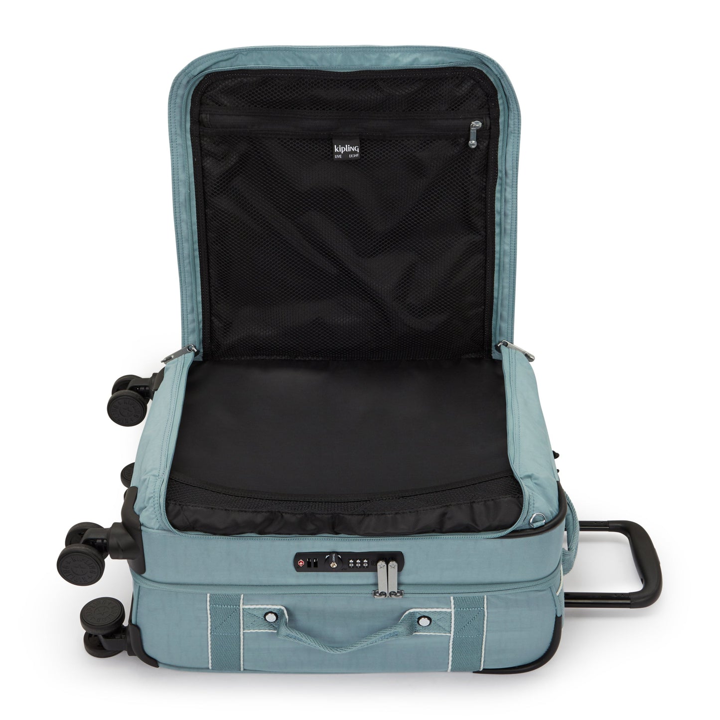 حقيبة سفر Kipling Spontaneous S رمادية مريحة صغيرة بعجلات I5508-3NL