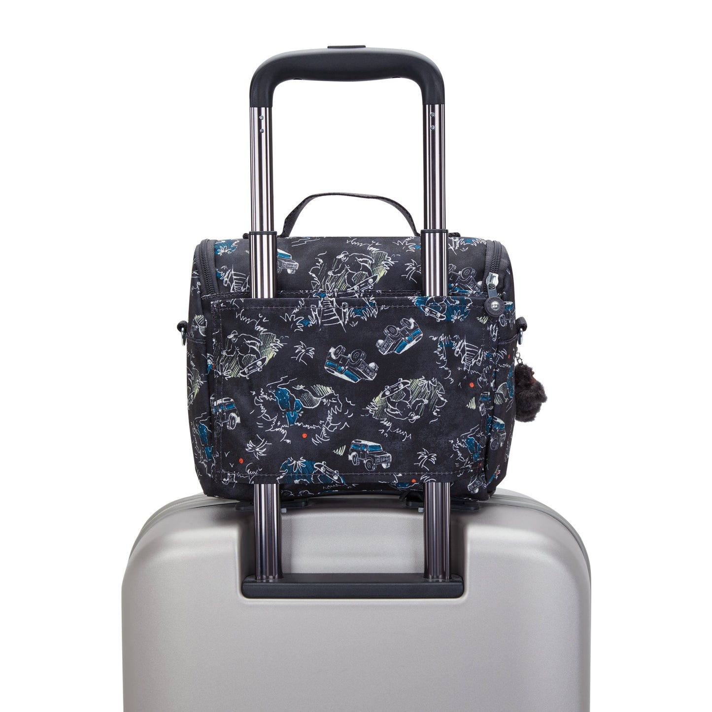 حقيبة غداء كبيرة من Kipling New Kichirou Jungle Fun Race مع جراب عربة C2I5749-TJ3