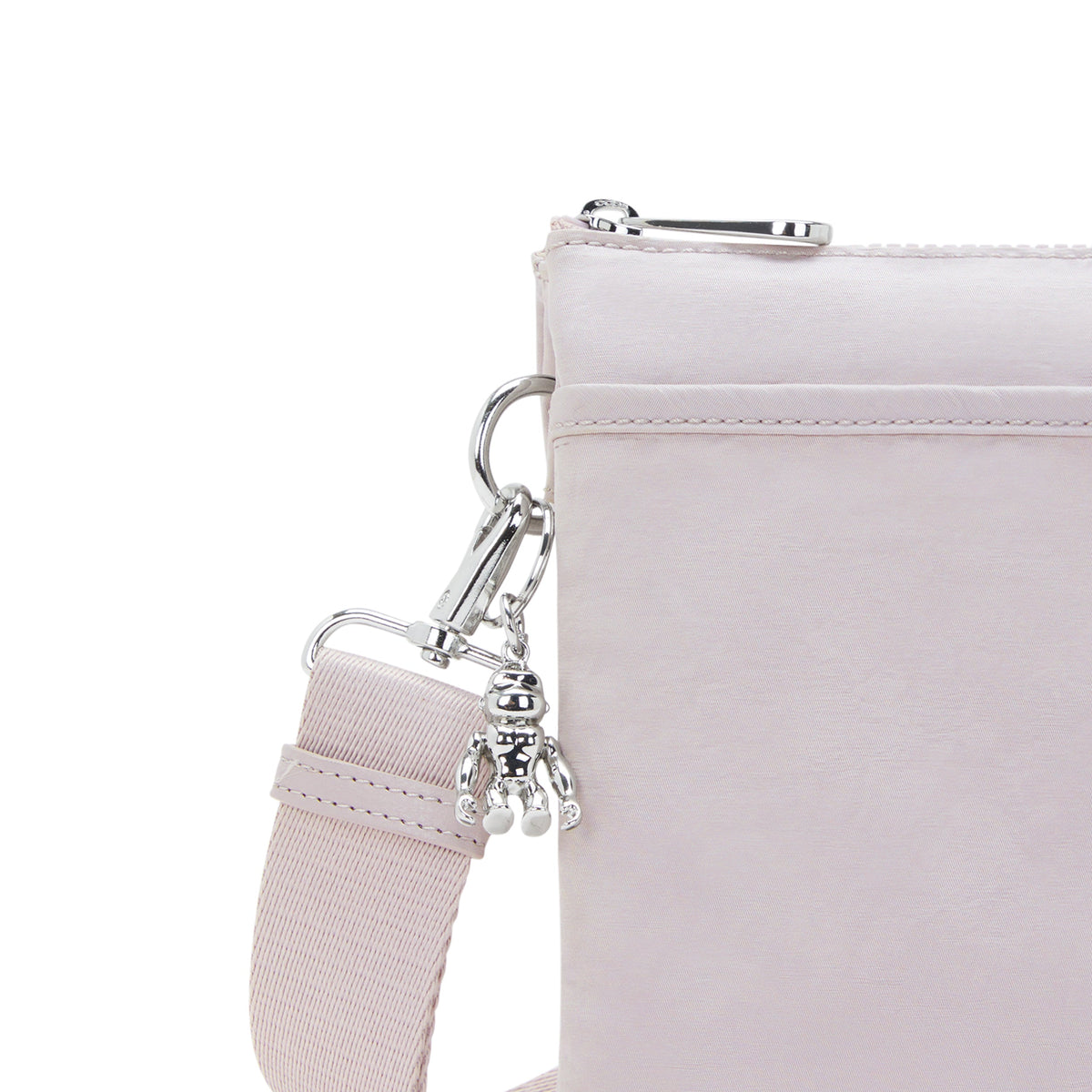 حقيبة KIPLING-Riri L-Medium كروس بودي (مع حزام قابل للإزالة)-Gleam Silver-I6679-K6G