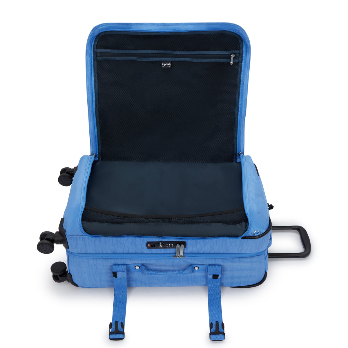 حقيبة سفر Kipling Spontaneous M Cocktail Blue متوسطة الحجم بعجلات I6918-87S