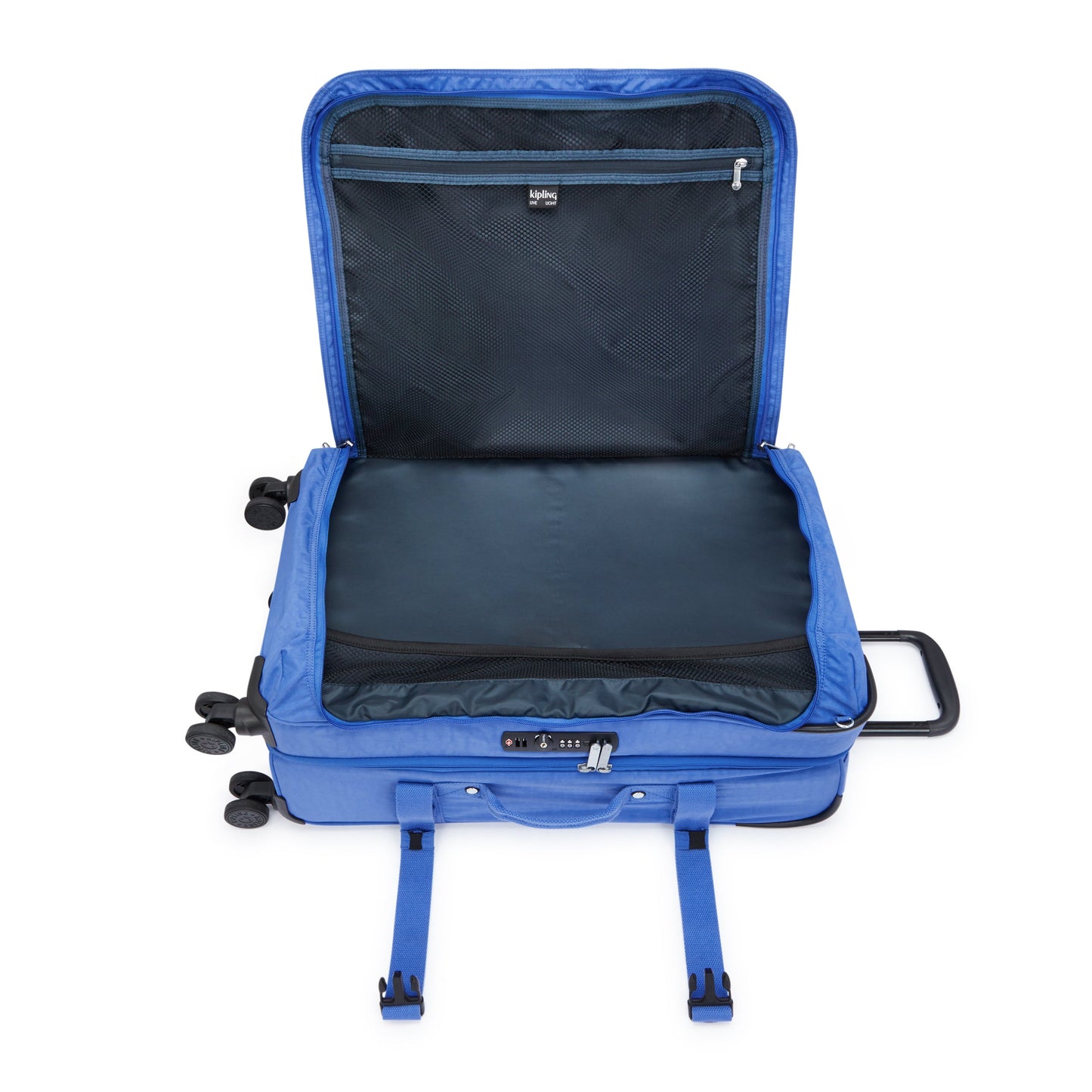 KIPLING-Spontaneous M-Medium حقيبة بعجلات-هافانا أزرق-I6918-JC7
