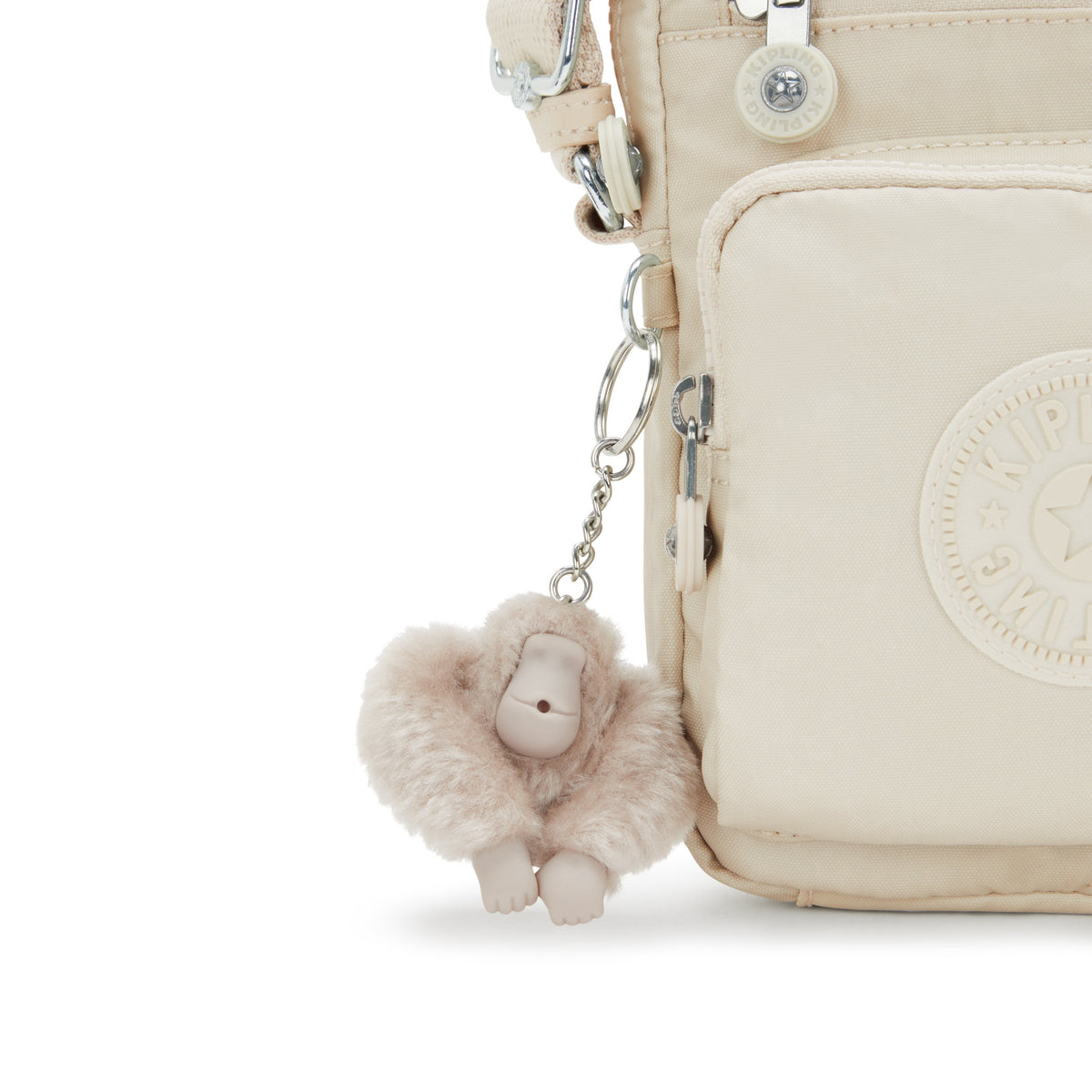 حقيبة KIPLING-Gunne-Small Crossbody مع أحزمة قابلة للتعديل - بيج لؤلؤي - I6992-3KA