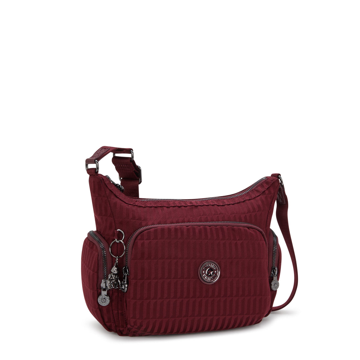 Kipling Gabb S Maroon Tile Jq حقيبة كروس متوسطة I7101-9HX