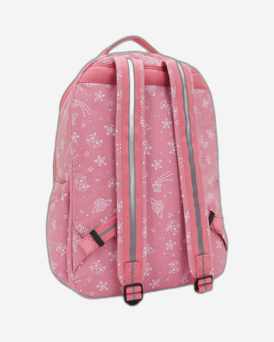 حقيبة ظهر كبيرة KIPLING Seoul Lap Glitter Cats (مع حجرة للكمبيوتر المحمول) I7135-5FR