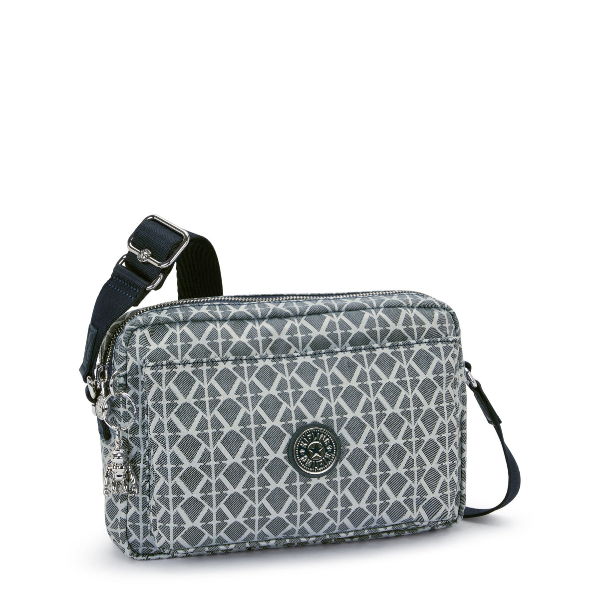 Kipling Abanu M Navy Sign Jq حقيبة كروس متوسطة I8024-8DM