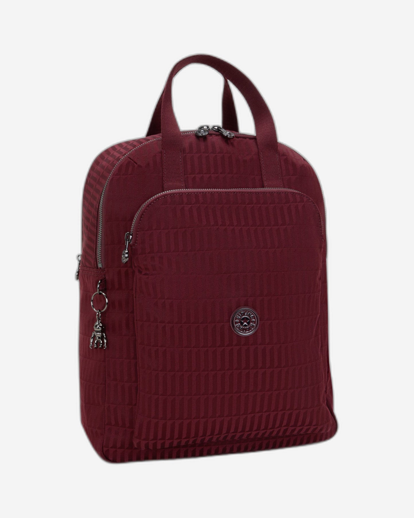 حقيبة ظهر Kipling Kazuki L Maroon Tile Jq Large (مع جيب للكمبيوتر المحمول) I8227-9HX