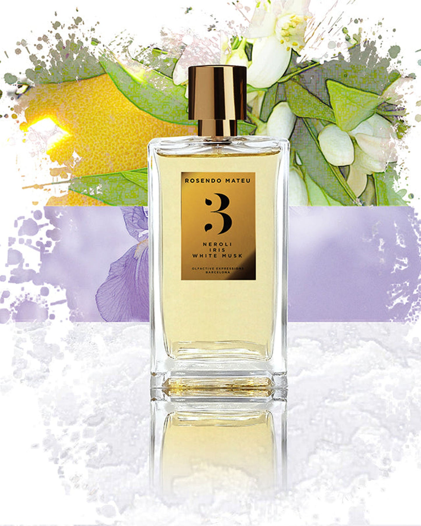 عطر روزيندو ماتيو رقم 3 زهر البرتقال والسوسن والمسك الأبيض للجنسين 100 مل بخاخ طبيعي