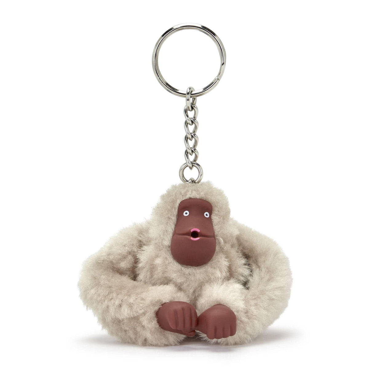 KIPLING-Monkeyclip S-Small monkey keyhanger-Silver Beige-16474-02R