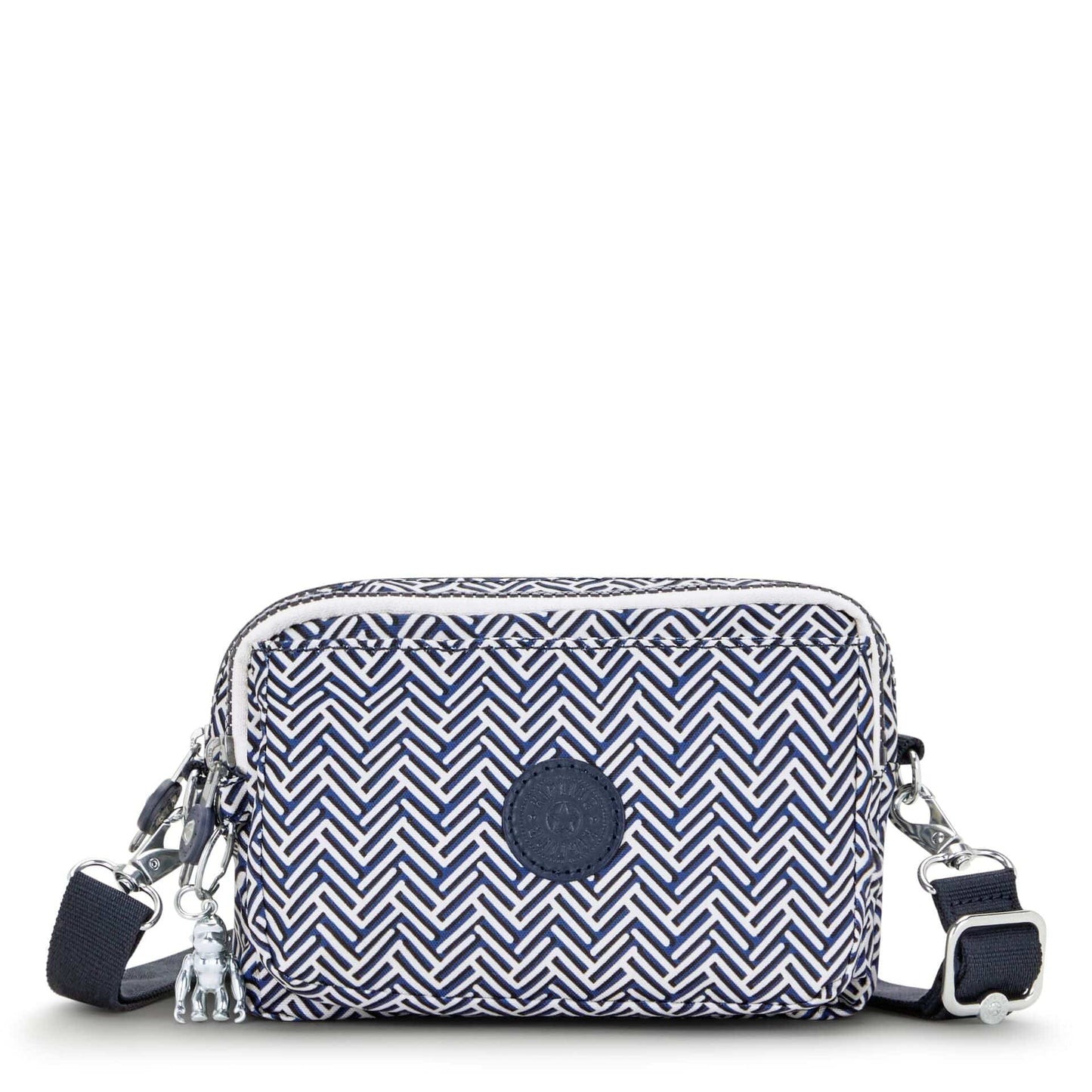 KIPLING-Abanu Multi-Small crossbody convertible to waist bag (with removed straps)-Urban Chevron-I4706-V44