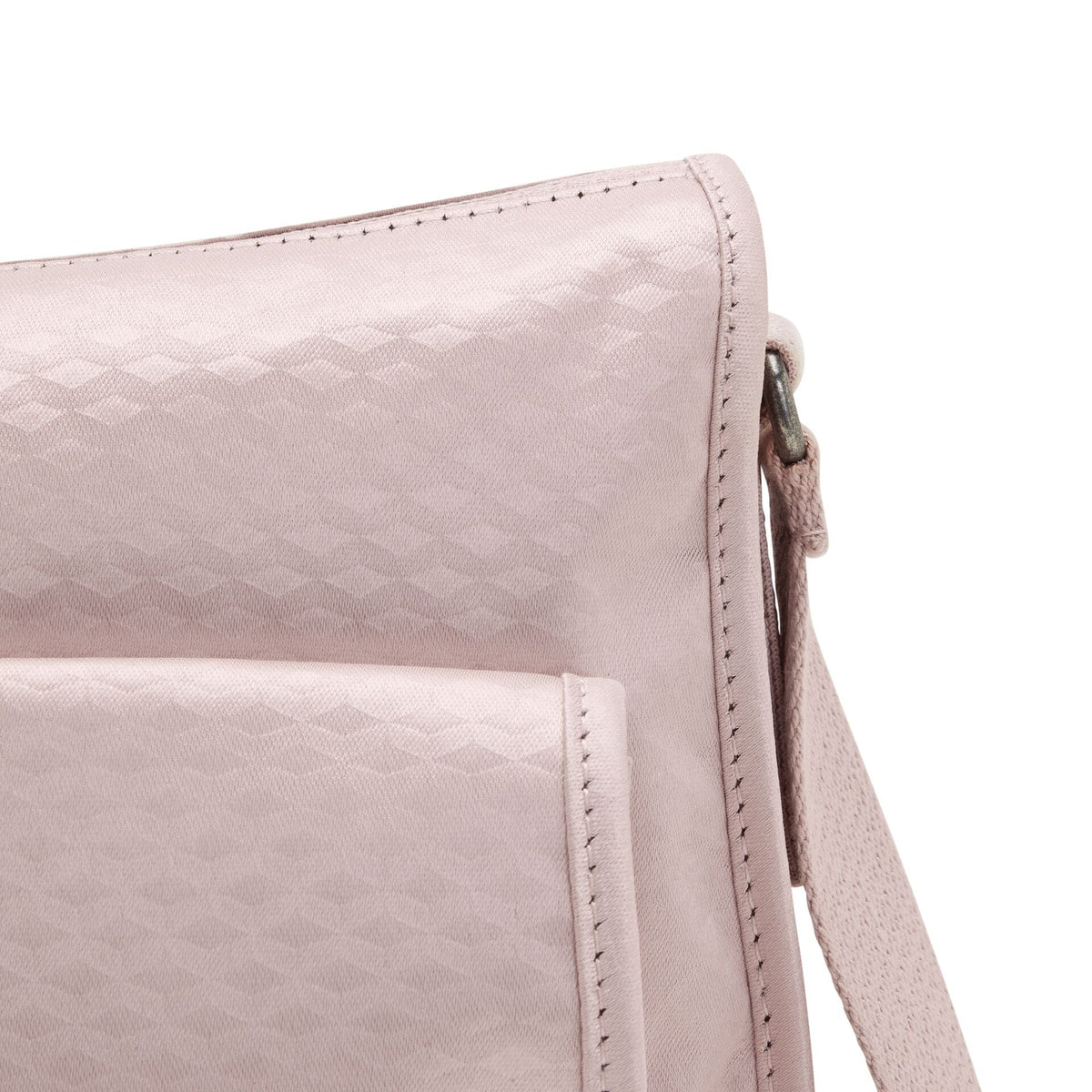 KIPLING-RENIA-حقيبة كتف متوسطة الحجم-Pink Flow Embm-I5253-V34