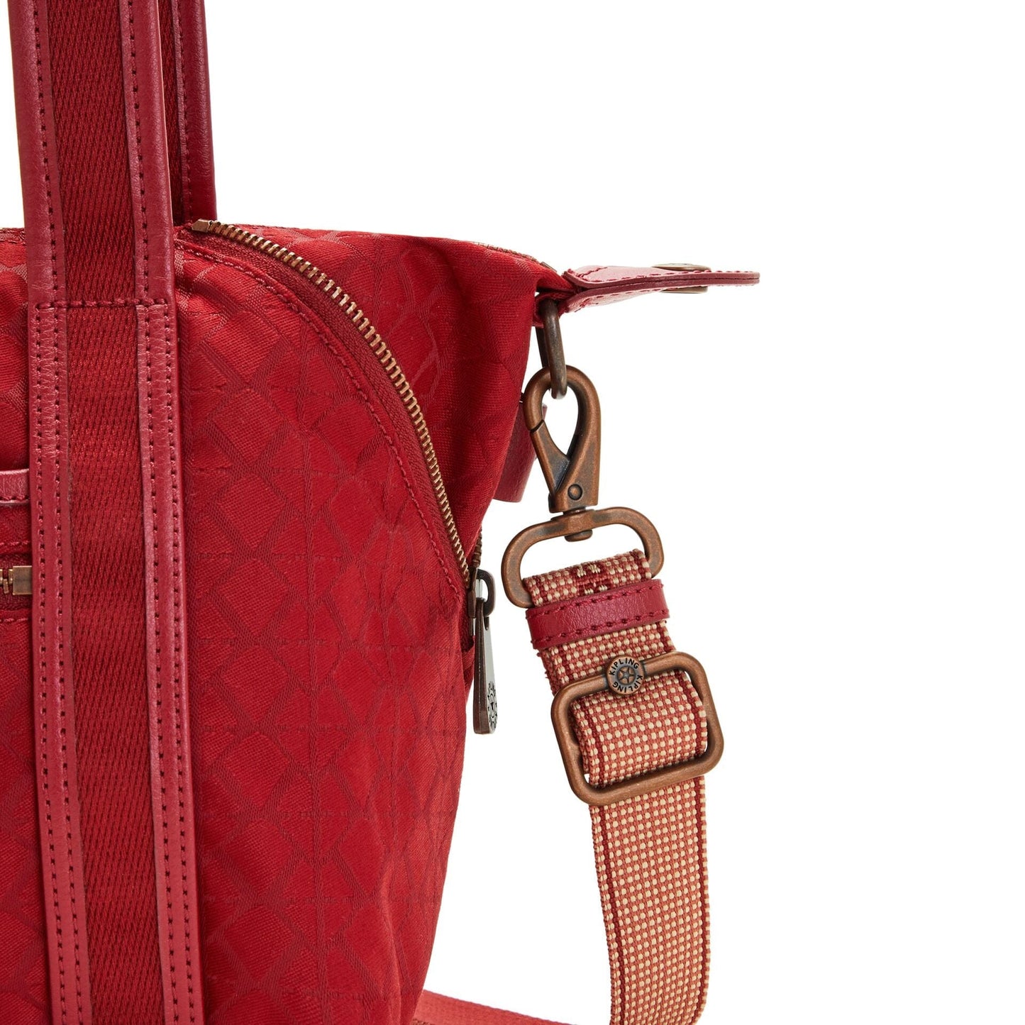 حقيبة يد صغيرة من KIPLING-Art Mini (بحزام كتف قابل للإزالة) - علامة حمراء MU-I5968-V92