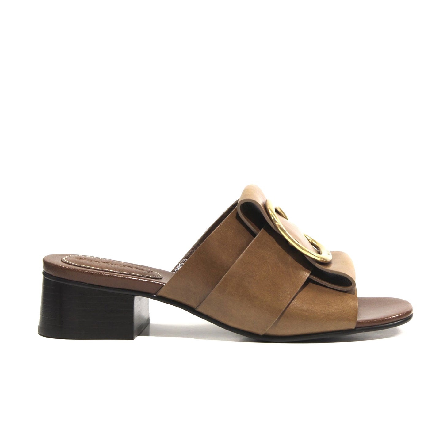 SEE BY CHLOE TEXAN CALF SANDALS BROWN - SB34072A-11131-533-38