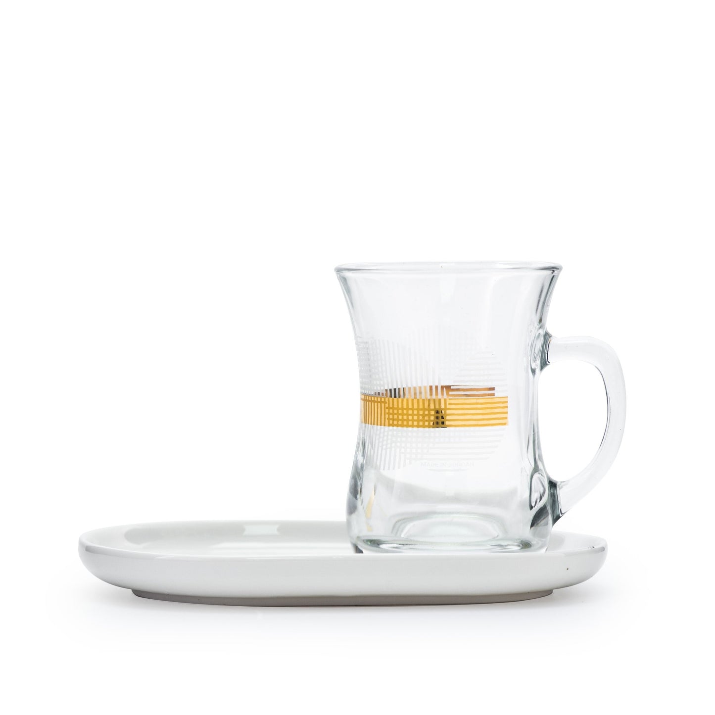 DIMLAJ LUNA GOLD 4PC MUG AND SAUCER SET - 23848