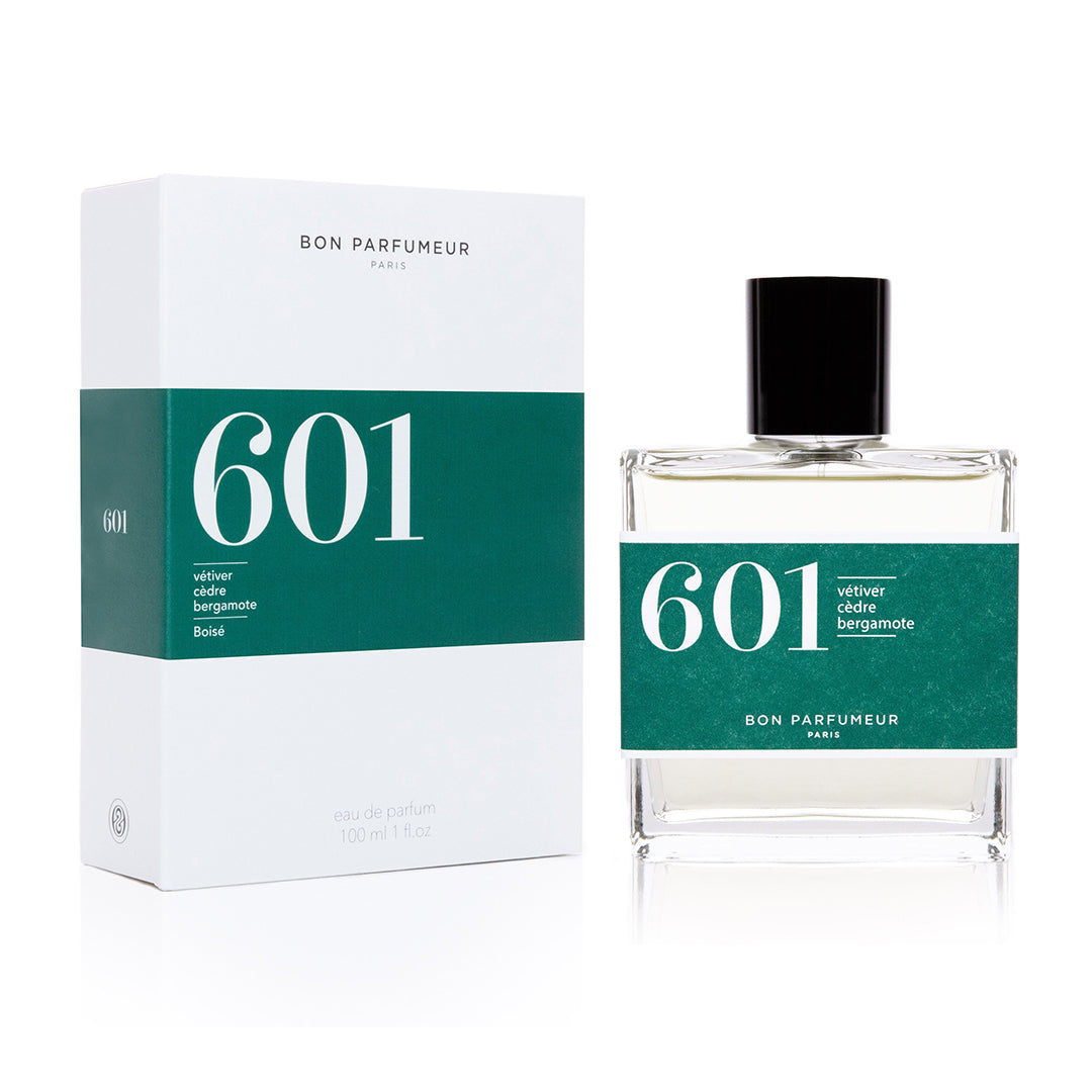 Bon Parfumeur: LES CLASSIQUES - 601 VETIVER, CEDAR, BERGAMOT للرجال والنساء EAU DE PARFUM 100ml NATURAL SPRAY