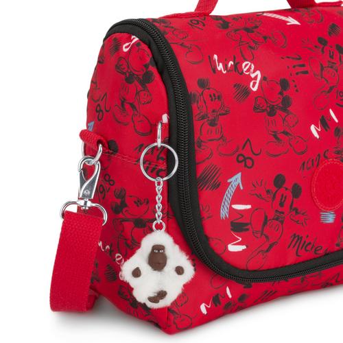 Kipling-D Kichirou-حقيبة غداء كبيرة (مع جراب عربة)-Sketch Red-I0003-6CC