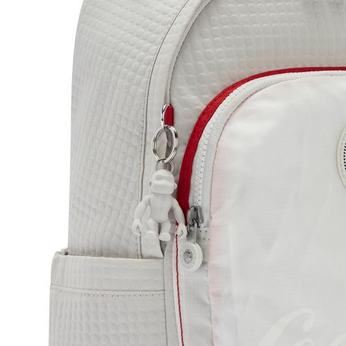 KIPLING-Delia-حقيبة ظهر متوسطة الحجم-Coca Cola White Bone-I5032-W72 - I5032-W72