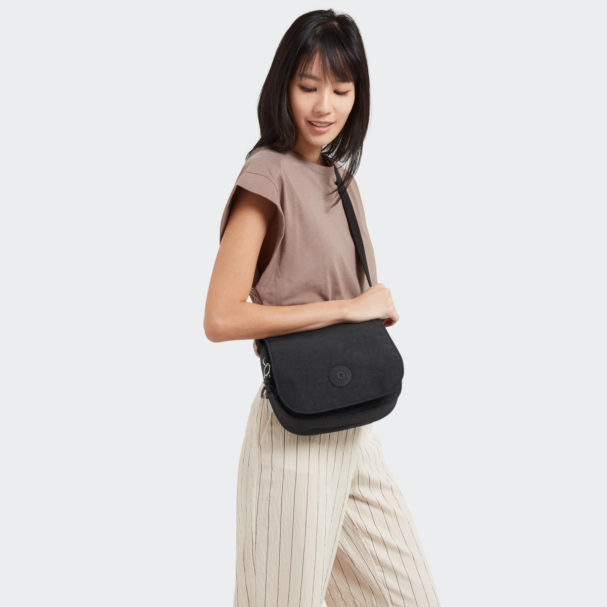 حقيبة كيبلينج-لورين M-Crossbody-أسود نوار-I7729-P39