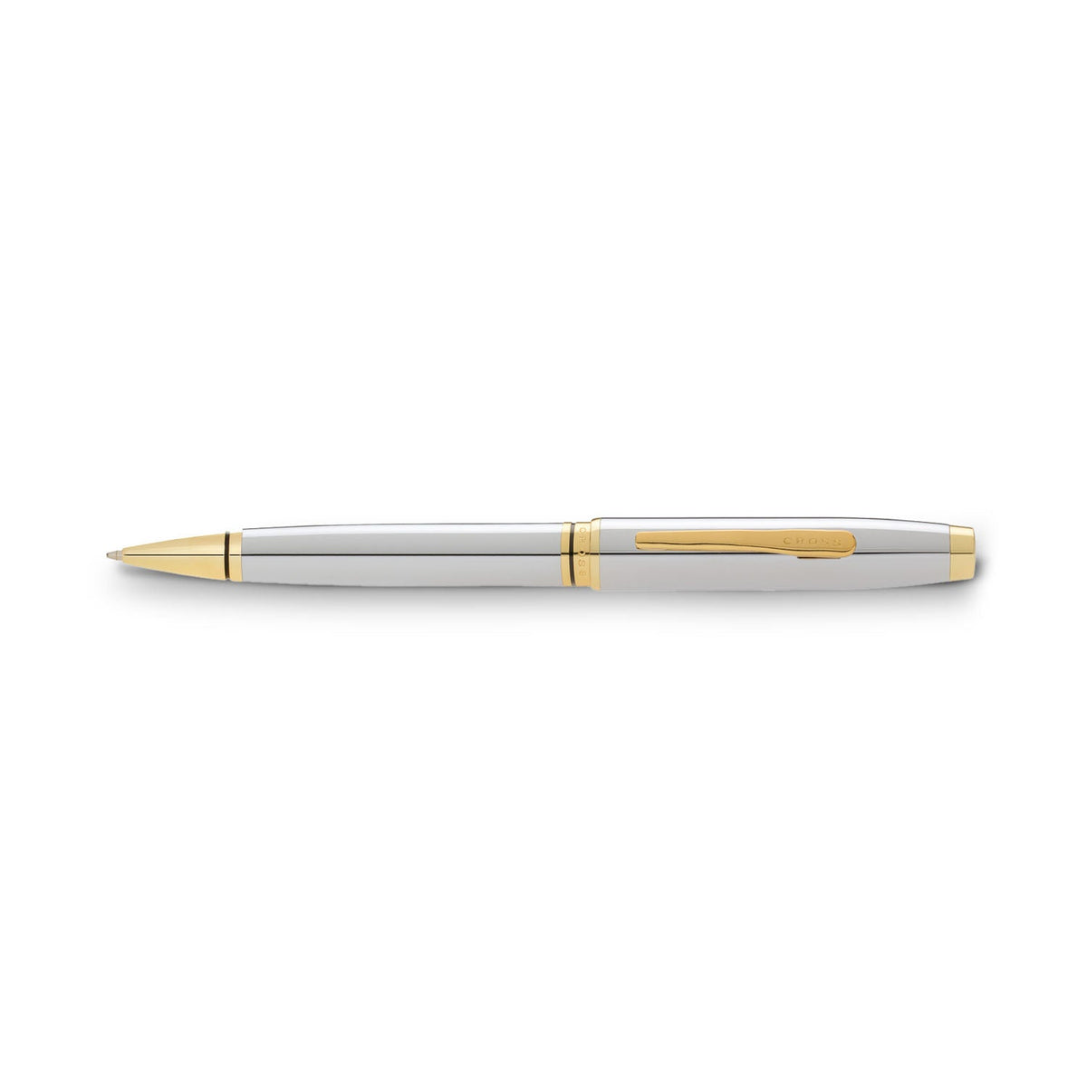 Cross Coventry Lustrous Chrome With Gold Appointments Ballpoint Pen - AT0662-2