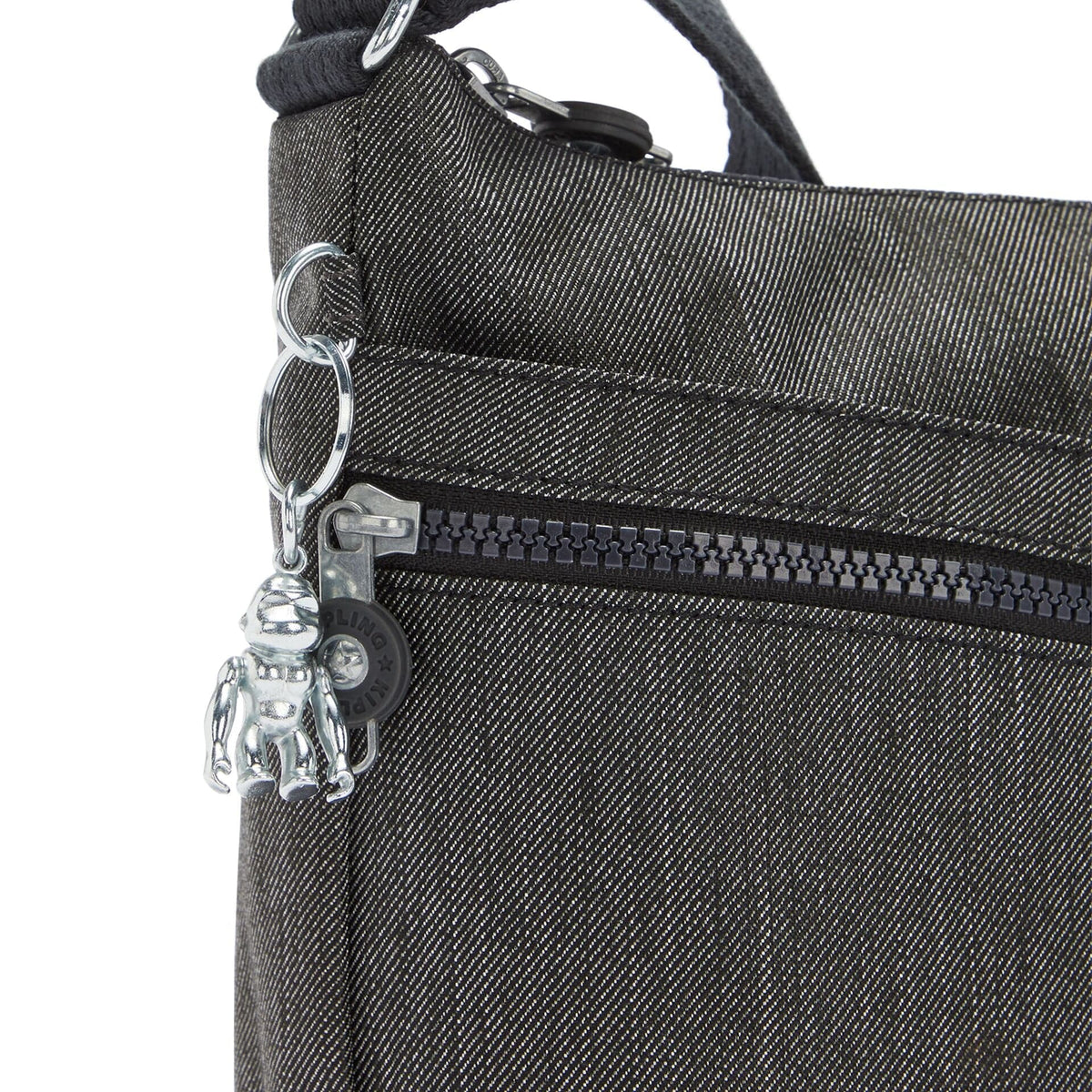 KIPLING-IZELLAH-حقيبة كروس بودي متوسطة الحجم-أسود فلفلي-I4803-78S
