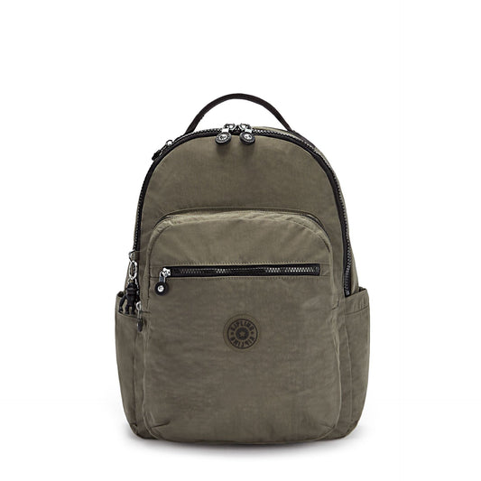 KIPLING-Seoul-Large Backpack-Green Moss-I5210-88D