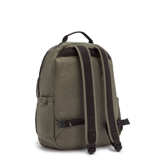 حقيبة ظهر كبيرة KIPLING Seoul باللون الأخضر الطحلبي I5210-88D