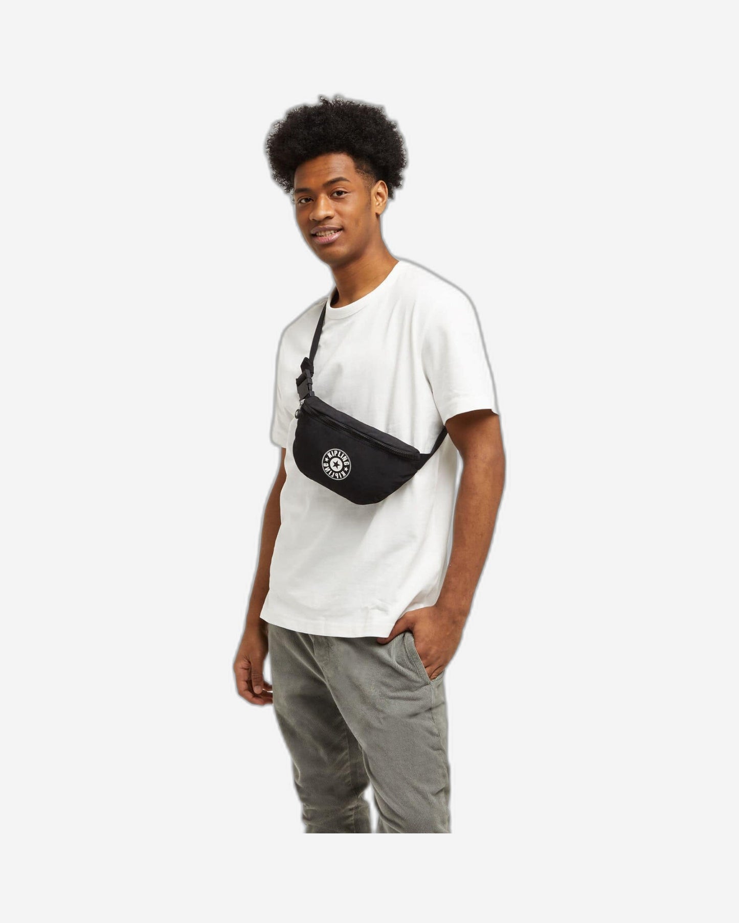 KIPLING-FRESH LITE-حقيبة خصر صغيرة-أسود لايت-I7465-TL4 - I7465-TL4