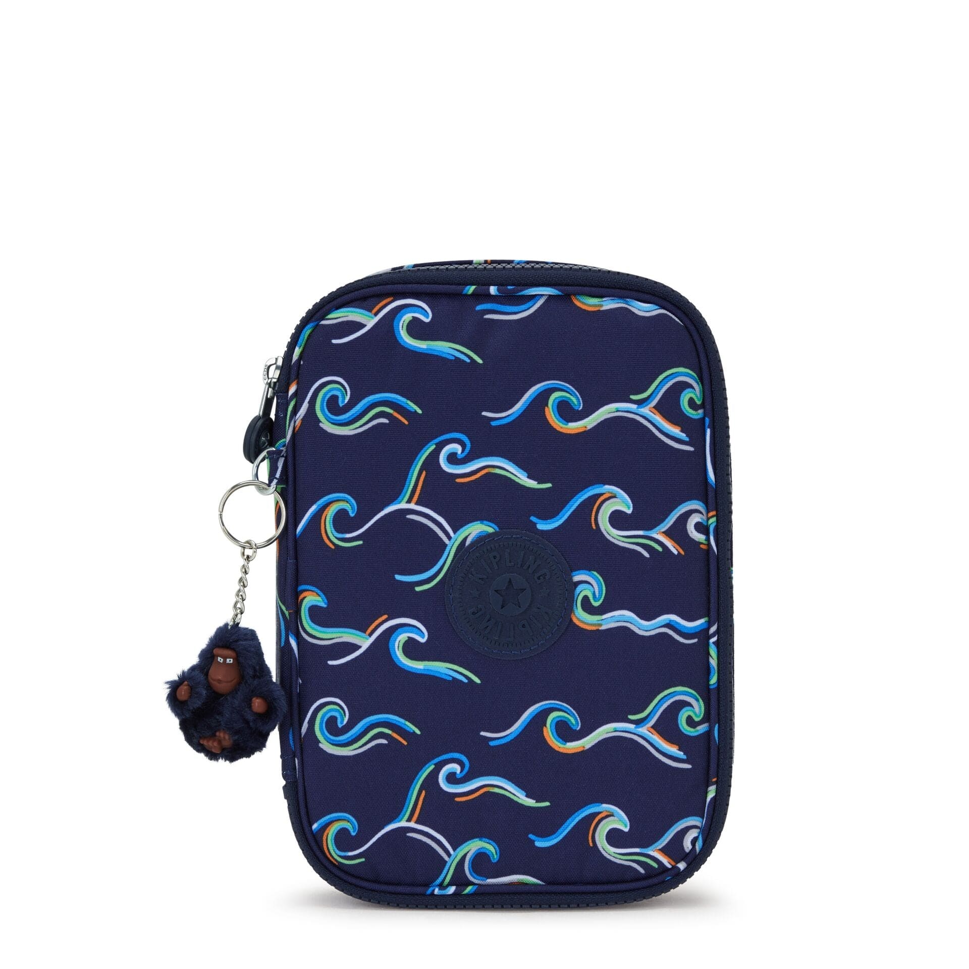 KIPLING-100 Pens-Large pencase holds up to 100 pens-Fun Ocean Print-I6002-W92
