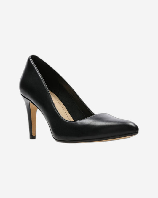 Clarks Laina Rae - حذاء - جلد أسود - 261351744 - عرض D (مقاس قياسي)