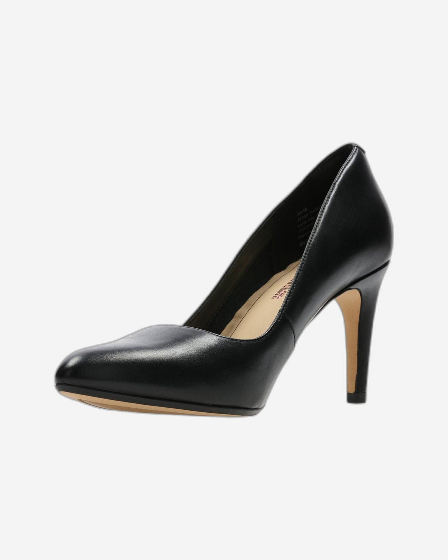 Clarks Laina Rae - حذاء - جلد أسود - 261351744 - عرض D (مقاس قياسي)