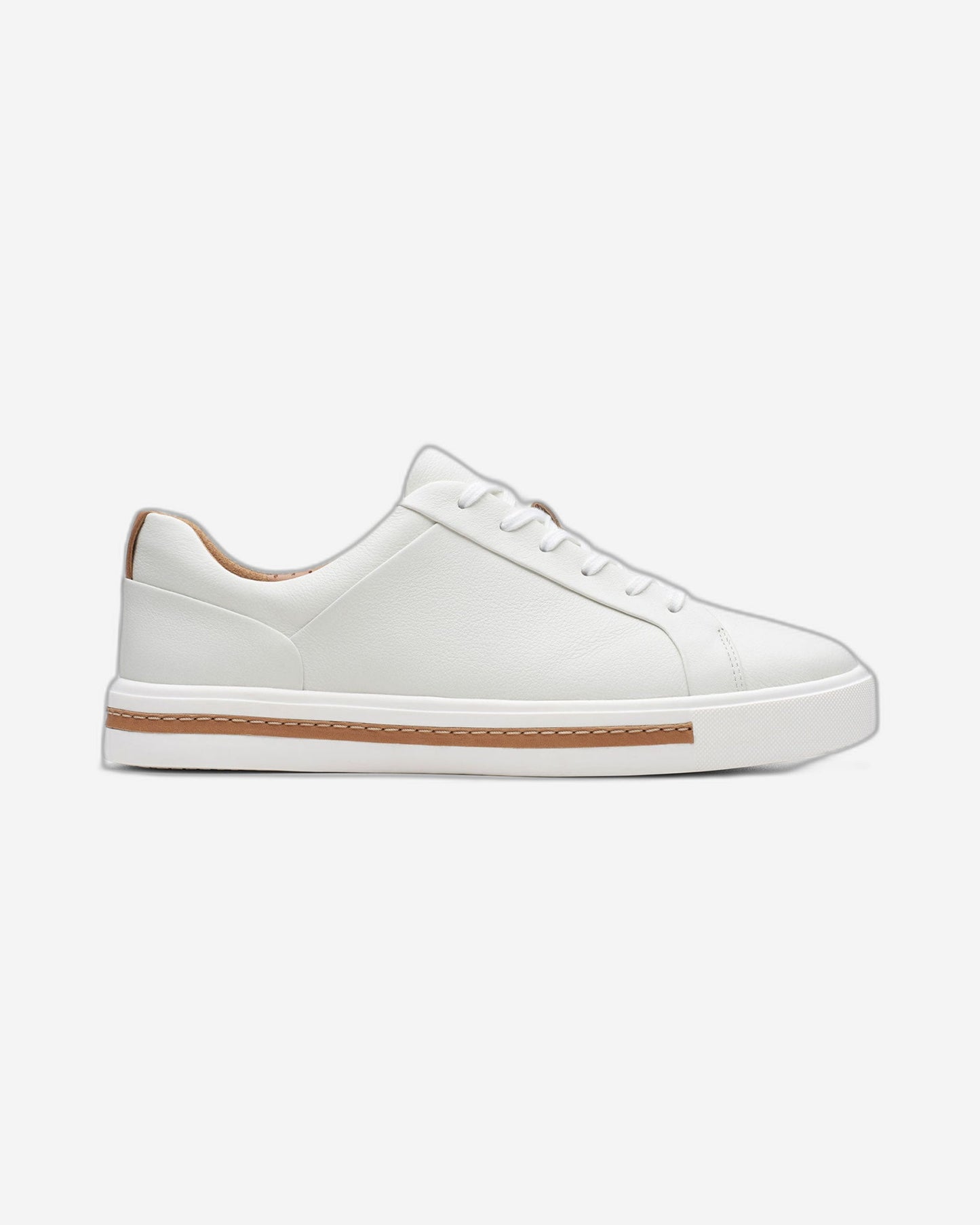 Clarks Un Maui Lace - Shoes - White Leather - 261401684 - D Width (Standard Fit)