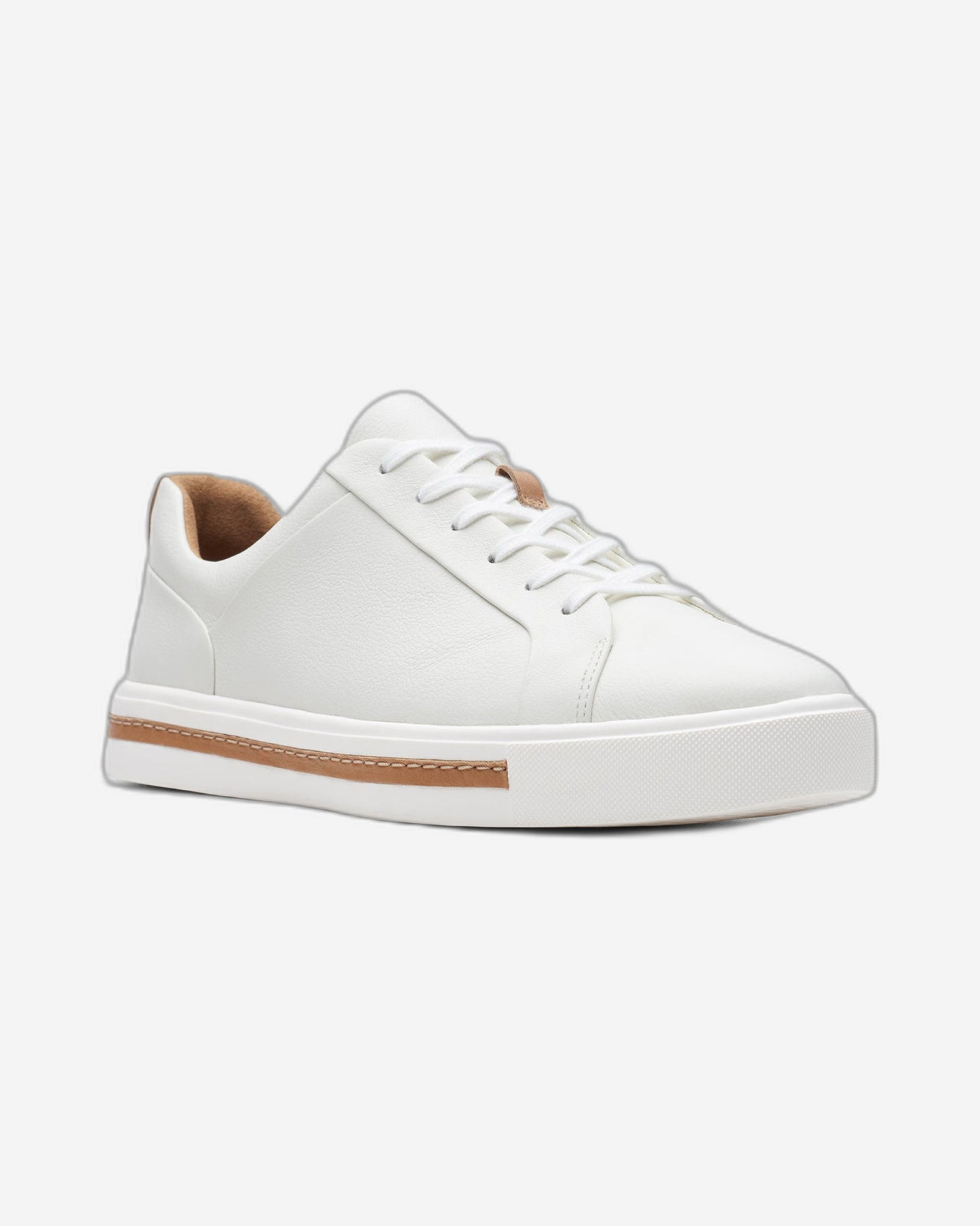 Clarks Un Maui Lace - Shoes - White Leather - 261401684 - D Width (Standard Fit)