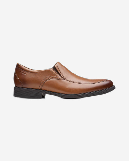 حذاء Clarks Whiddon Step - جلد بني داكن - 261529177 - عرض G (مقاس قياسي)